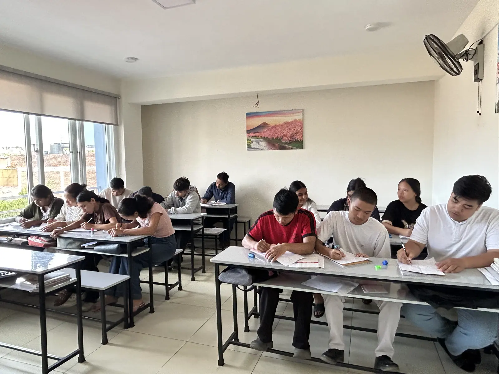 Japanese language class in progress at Akshara