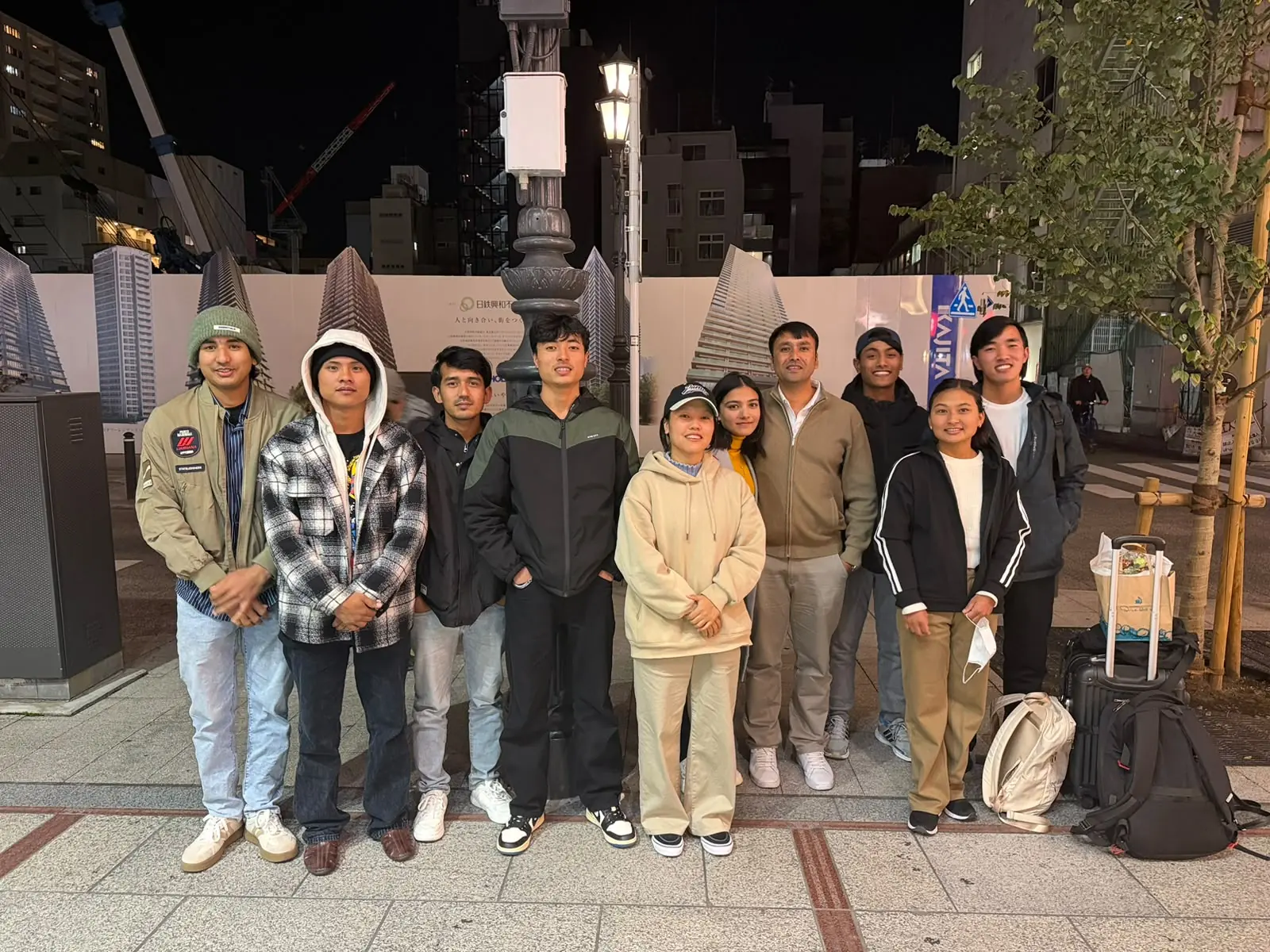Meeting Yomiuri Scholarship students in Japan